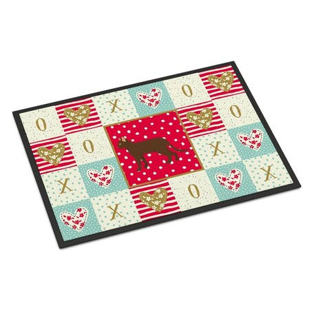 Carolines Treasures 24 x 36 in. Suphalak Cat Love Indoor or Outdoor Mat CK5720JMAT